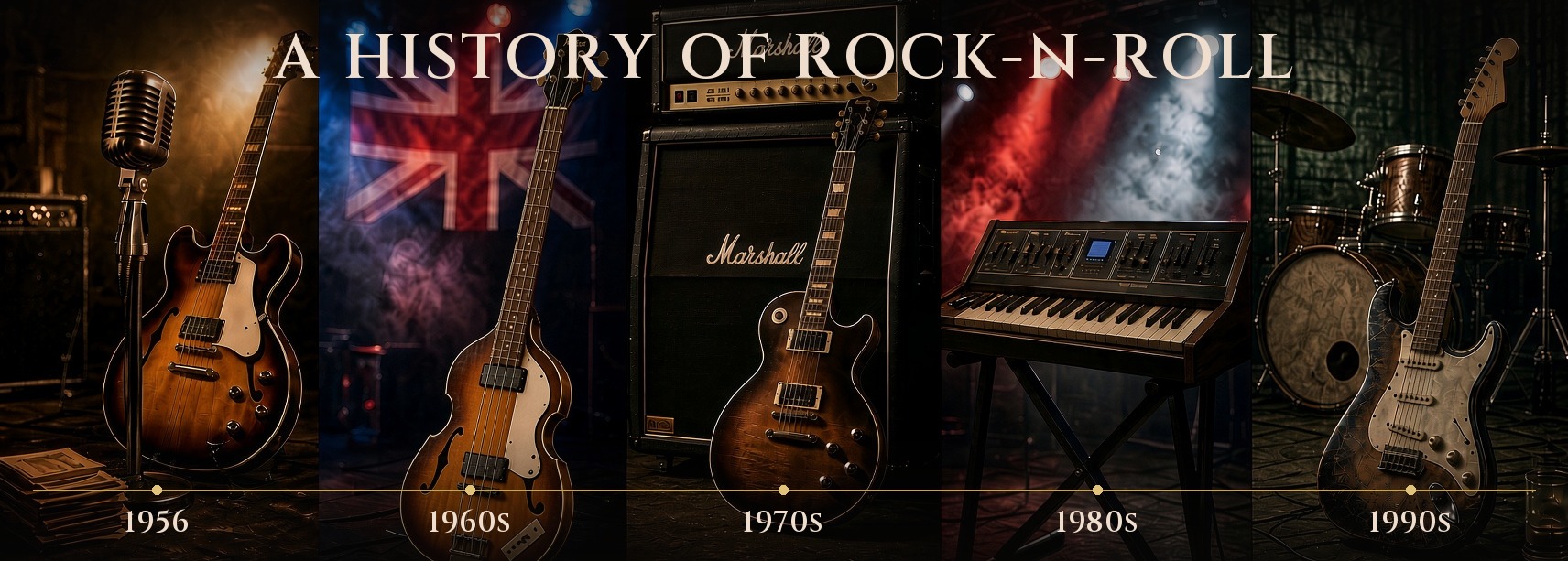 A History of Rock N Roll Timeline